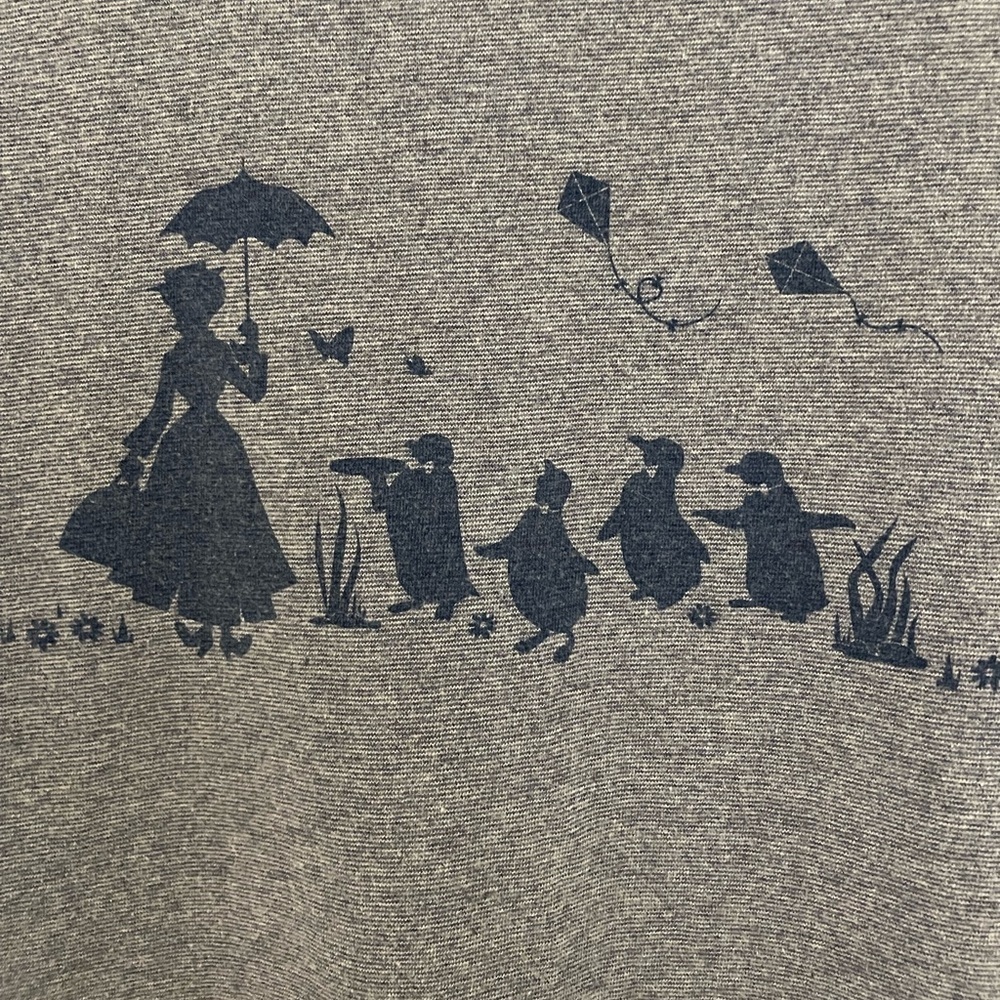 Disney Employee Exclusive Mary Poppins Tee, Blue Heather with navy print XS - Picture 3 of 6